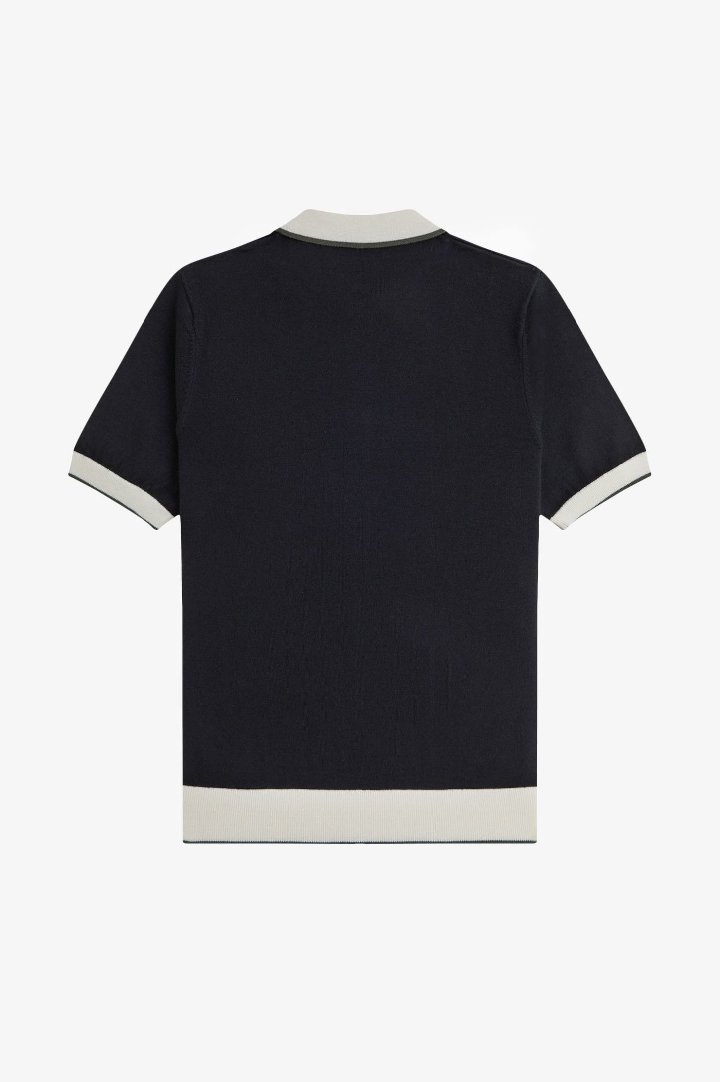 Contrast Tipped Knitted Shirt
