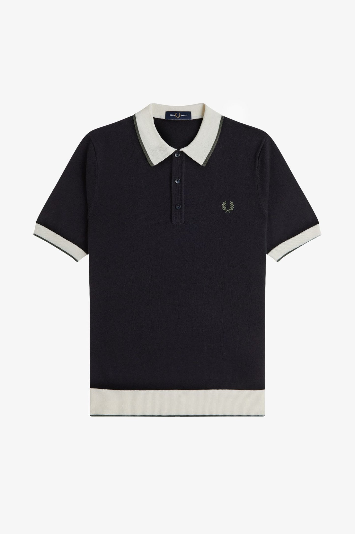 Contrast Tipped Knitted Shirt