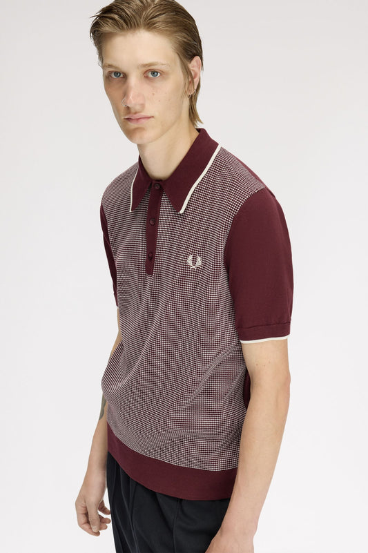 Tonic Waffle knit Shirt Oxblood