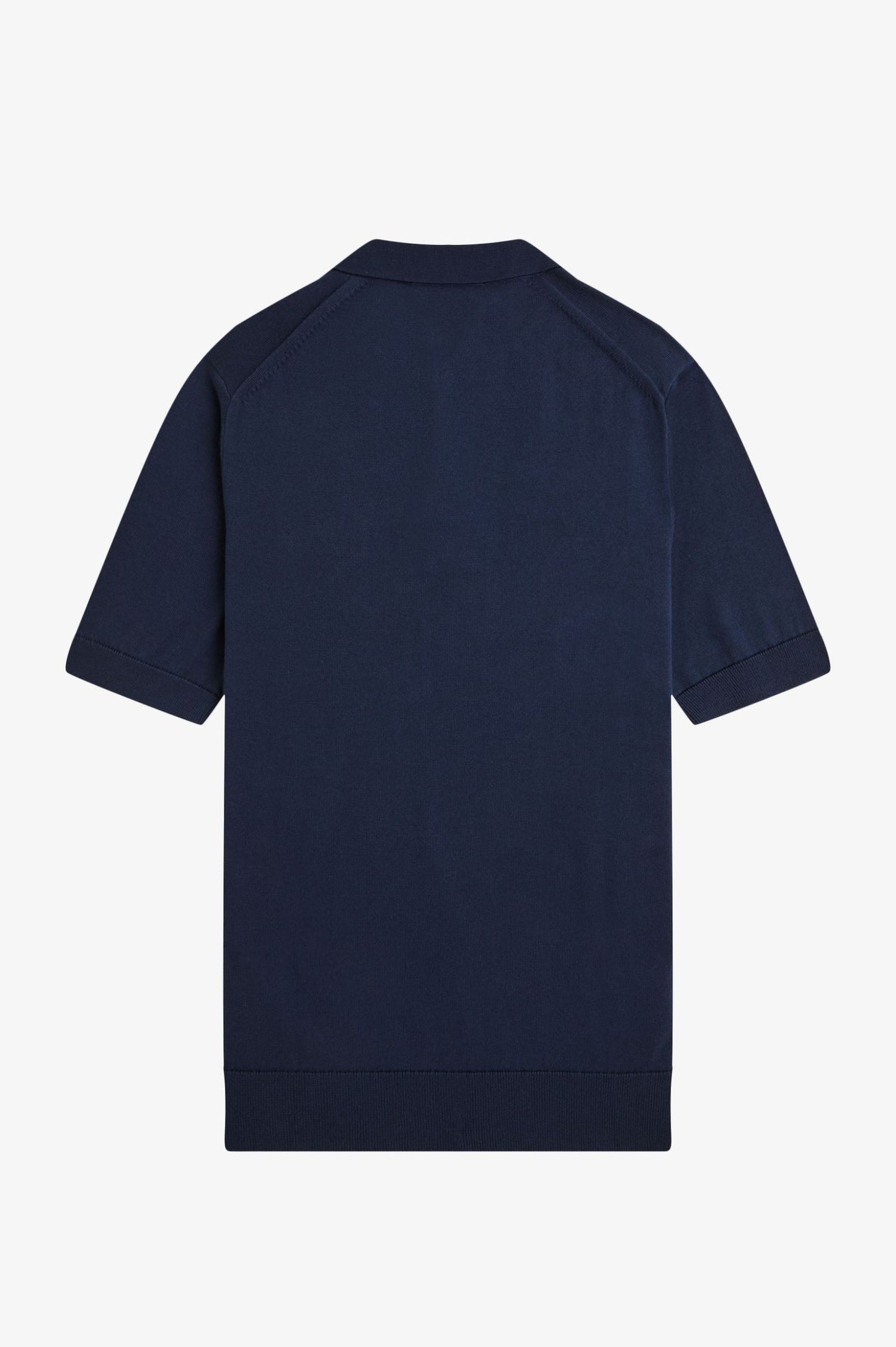 Cotton Knitted Shirt Tennis Blue