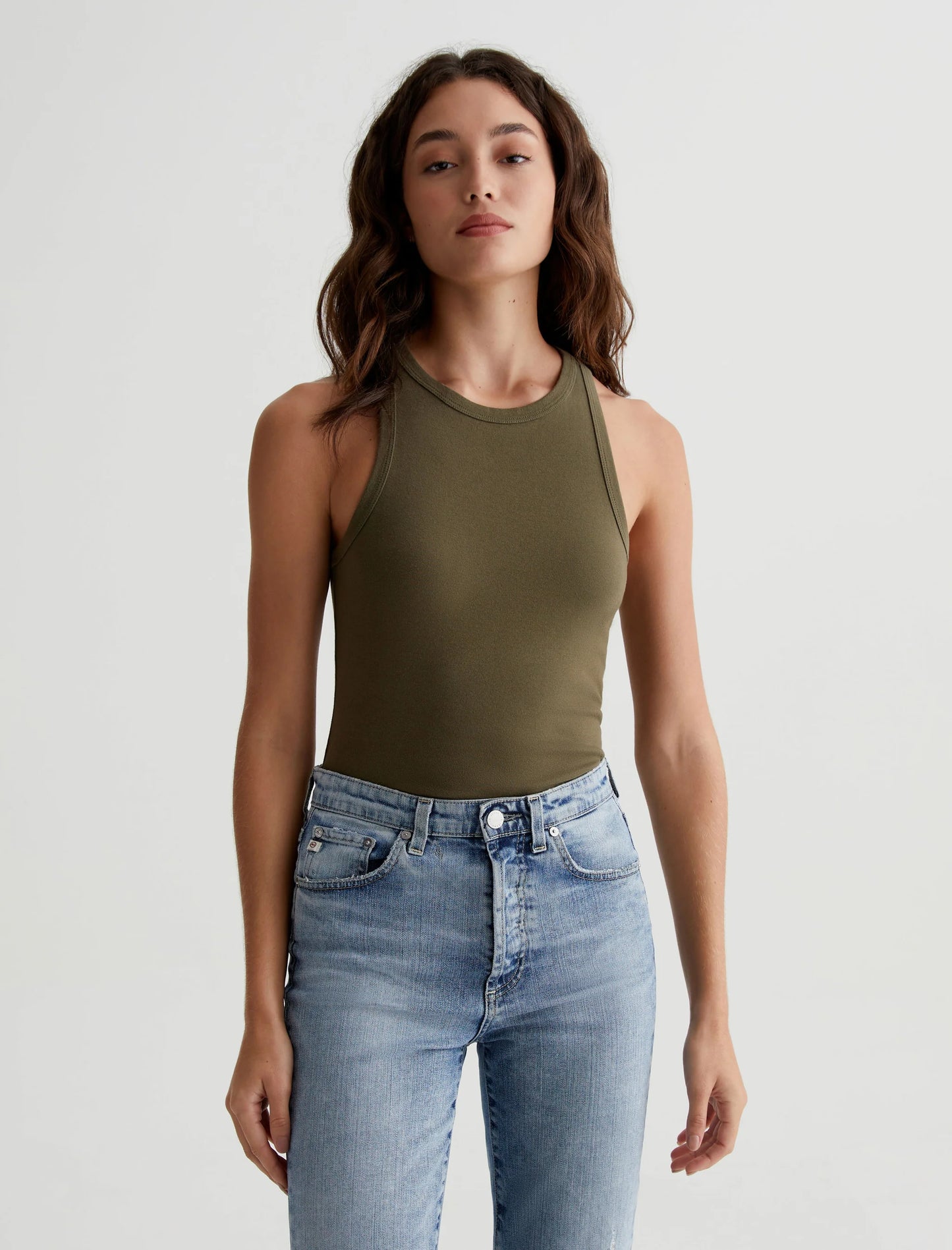 Olive Tank - Shady Moss