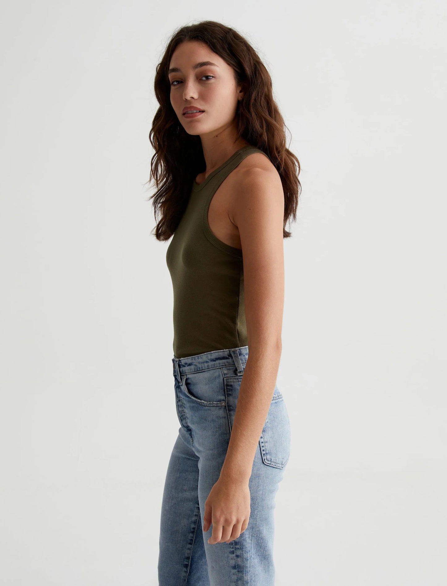 Olive Tank - Shady Moss