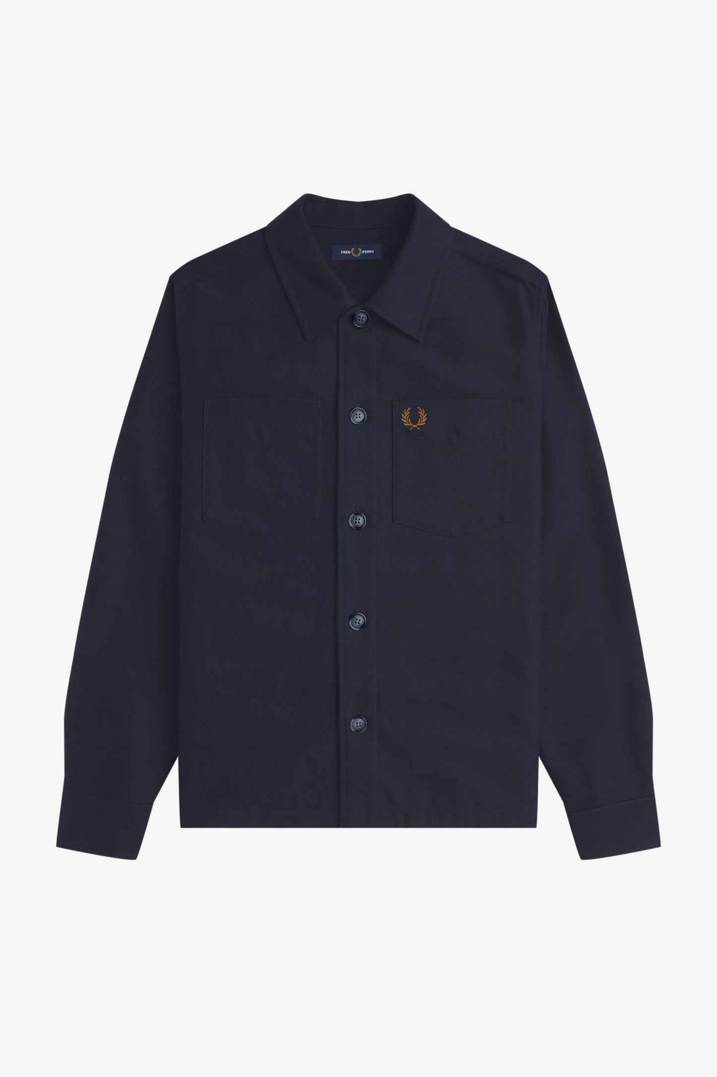 Brushed Twill Overshirt Navy
