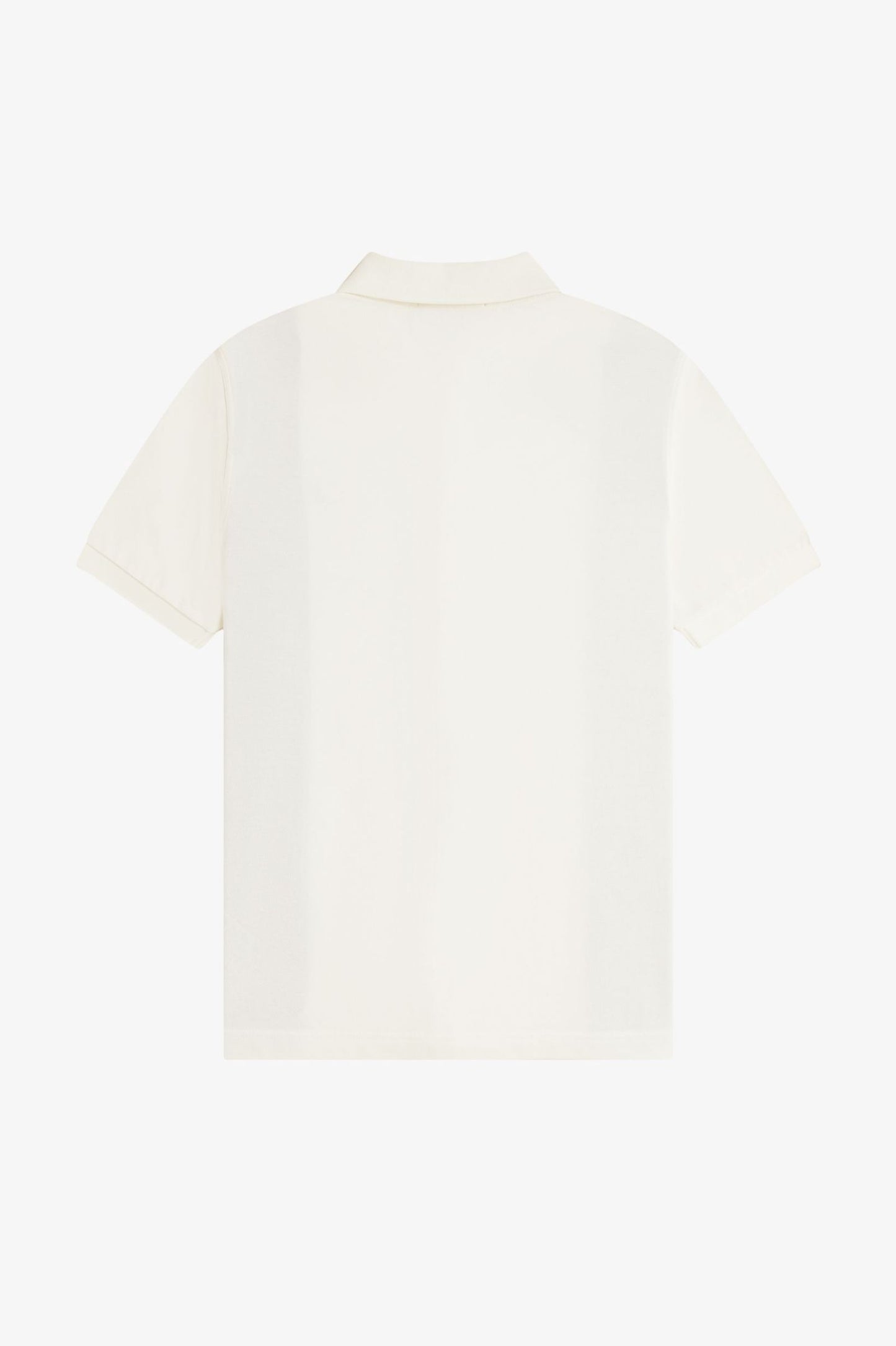 Towelling Panel Polo Shirt Ecru