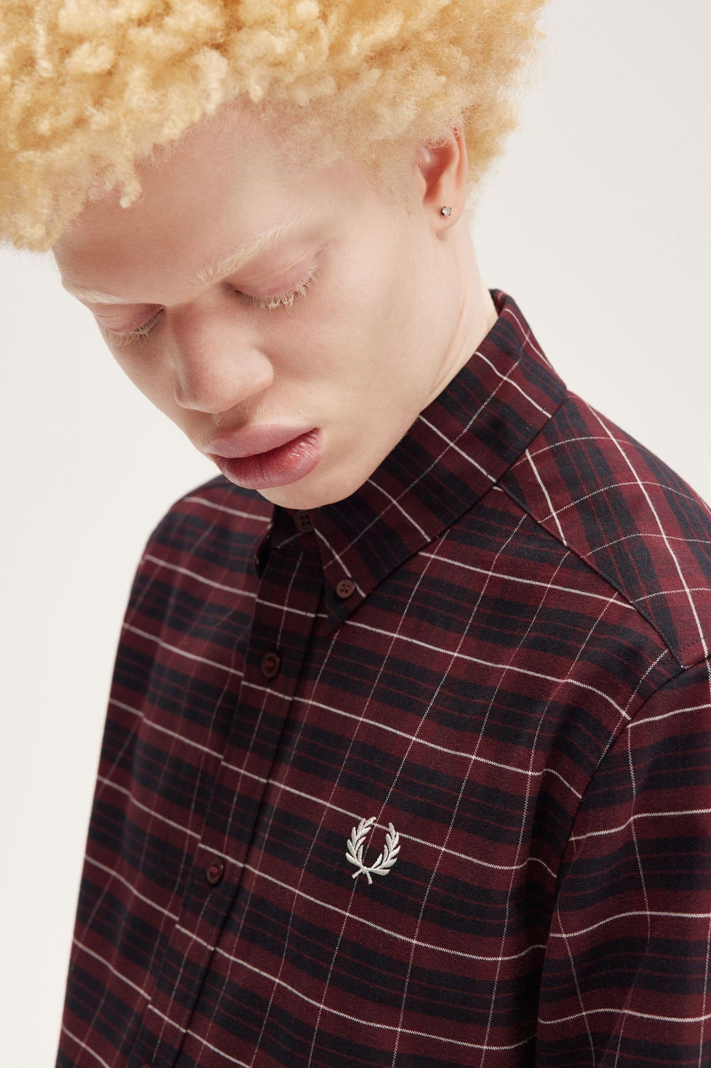 Brushed Oxford Tartan Shirt Ox Blood