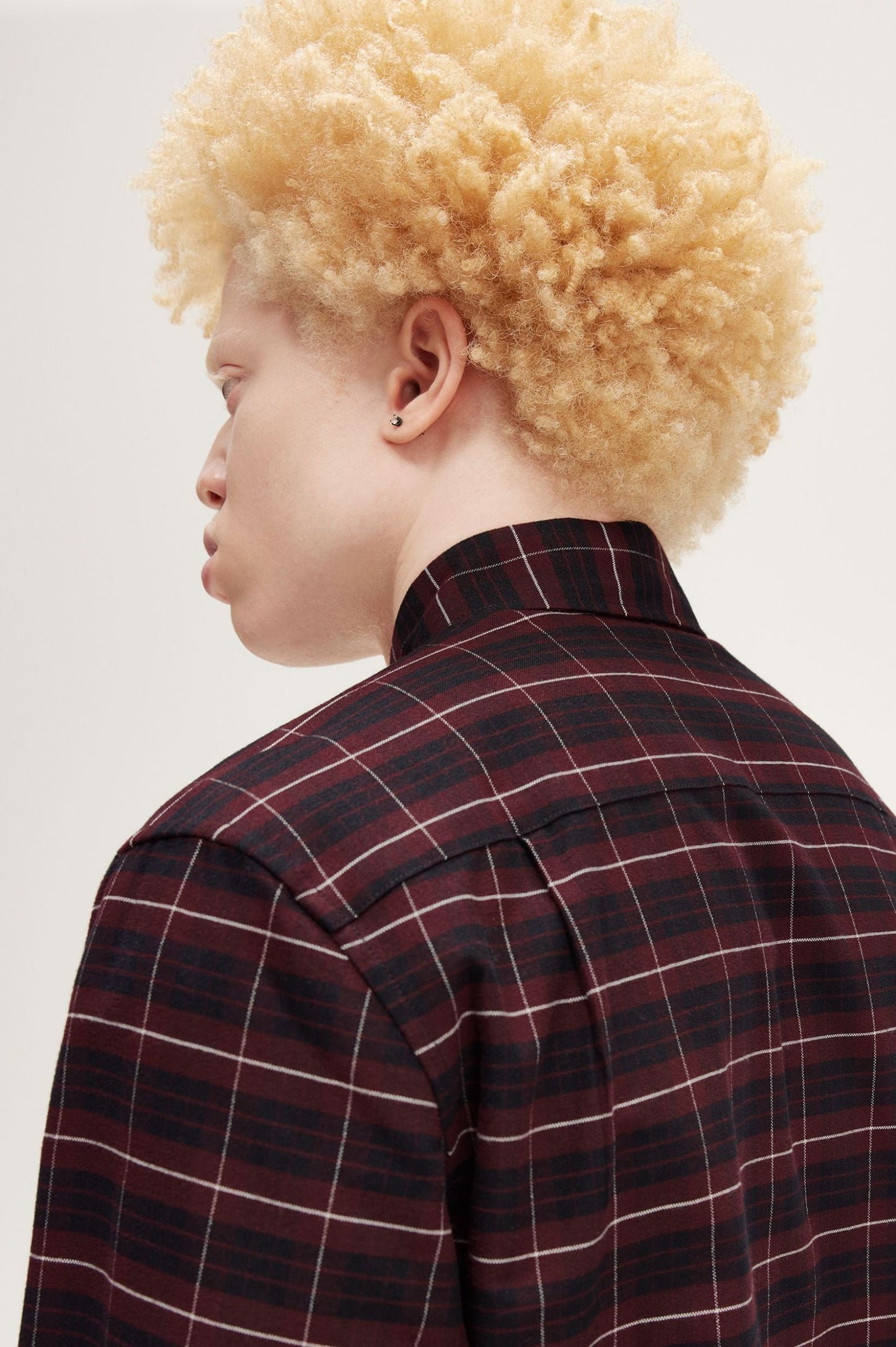Brushed Oxford Tartan Shirt Ox Blood