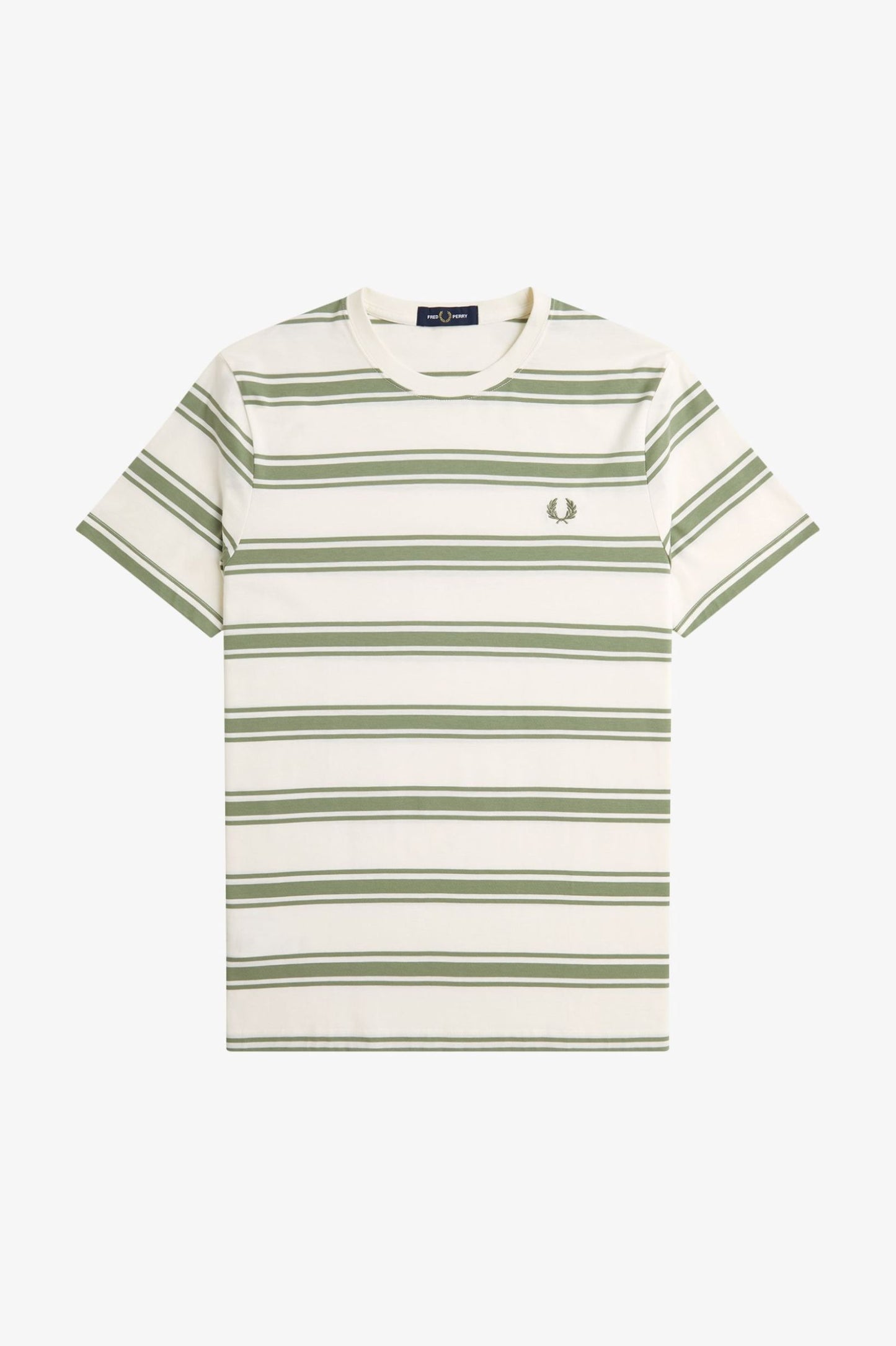 Fine Stripe Tee Ecru