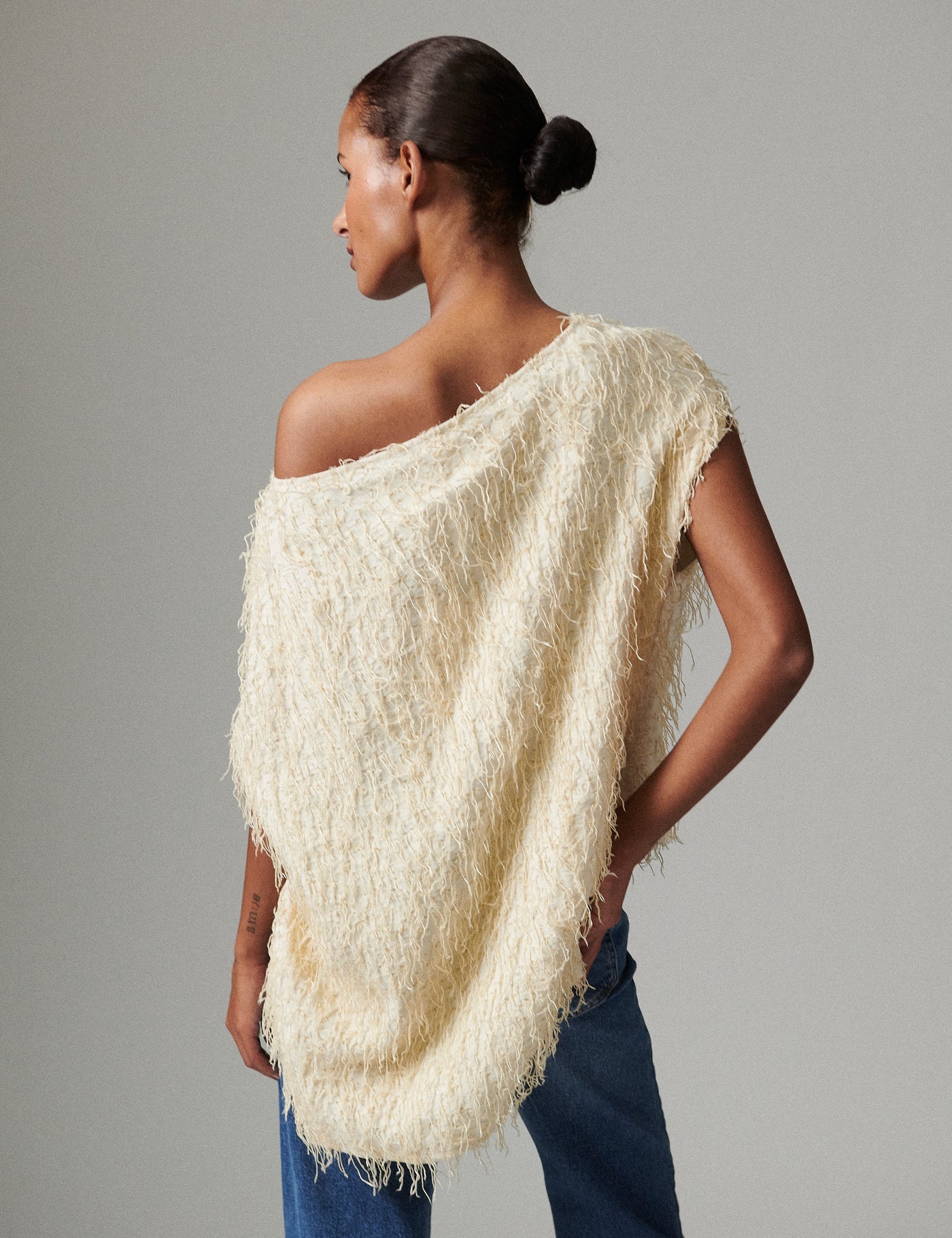 Mata Dobby Fringe Top