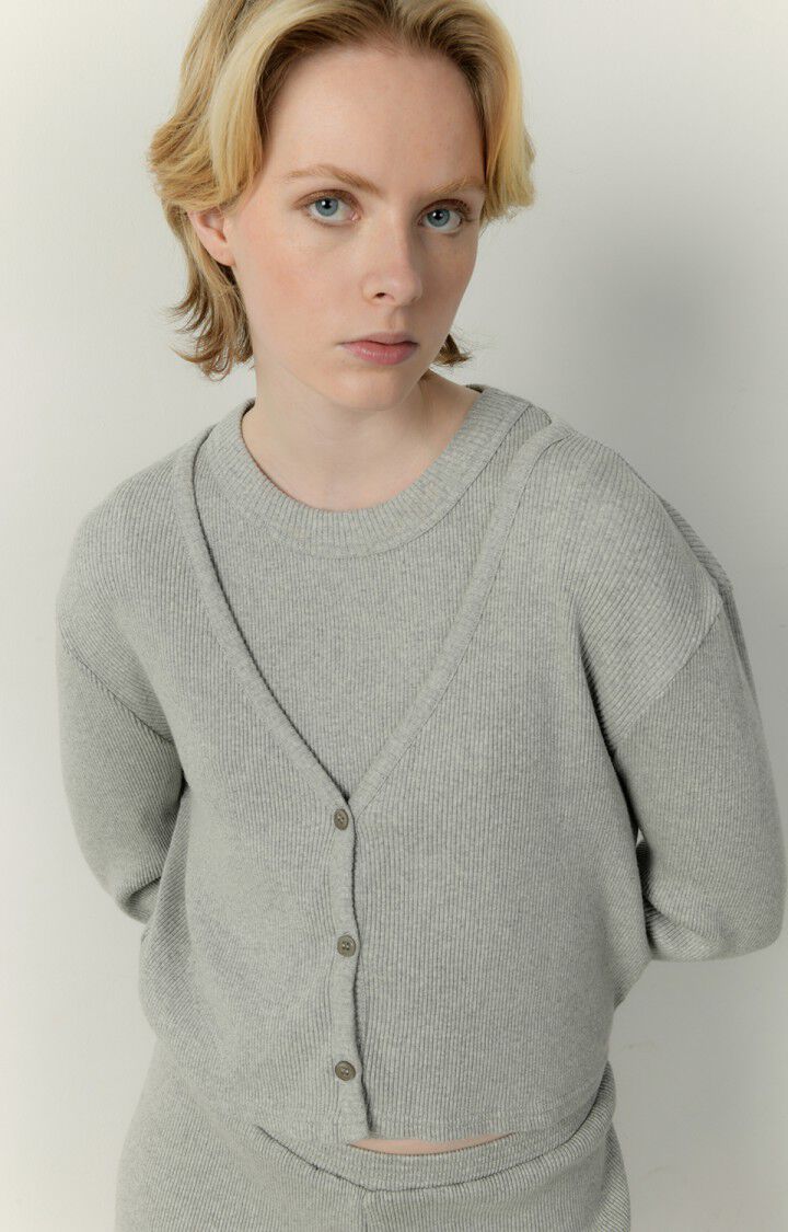Piwik Cardigan Heather Grey