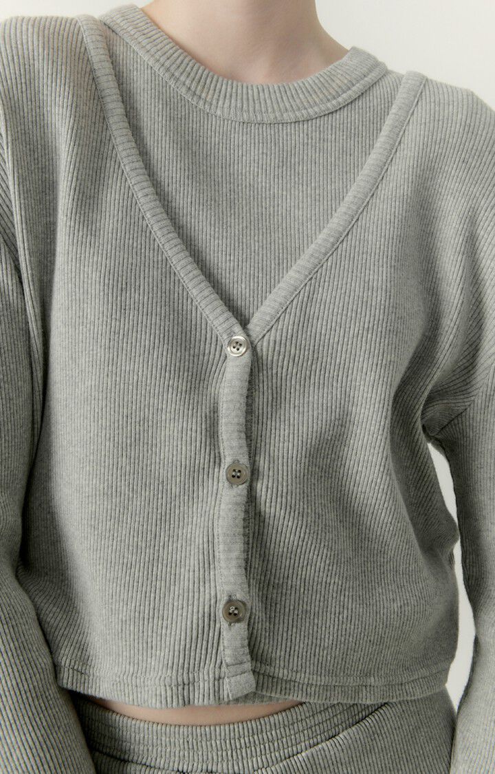 Piwik Cardigan Heather Grey