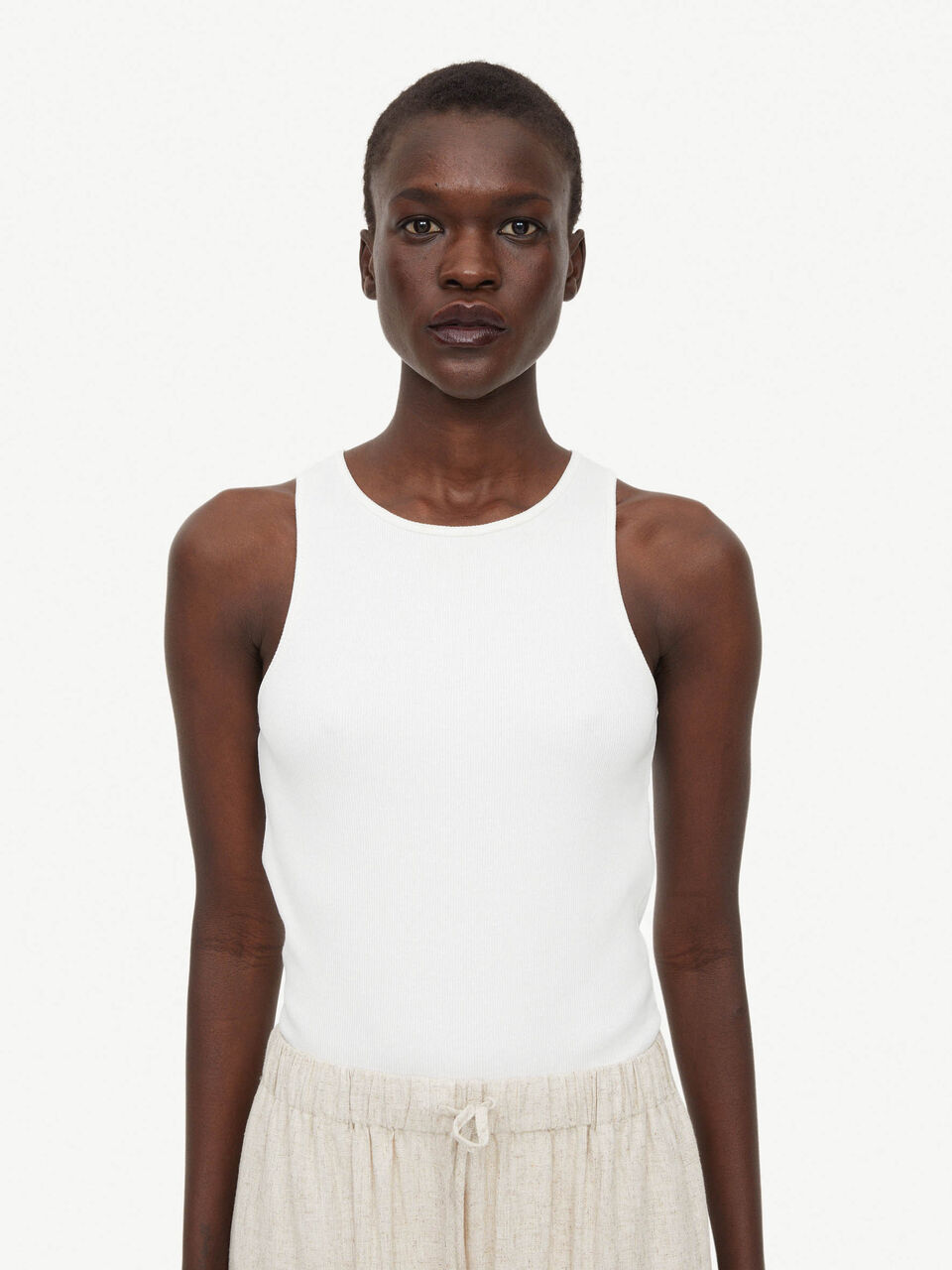 Amani Tank Top Soft whitw