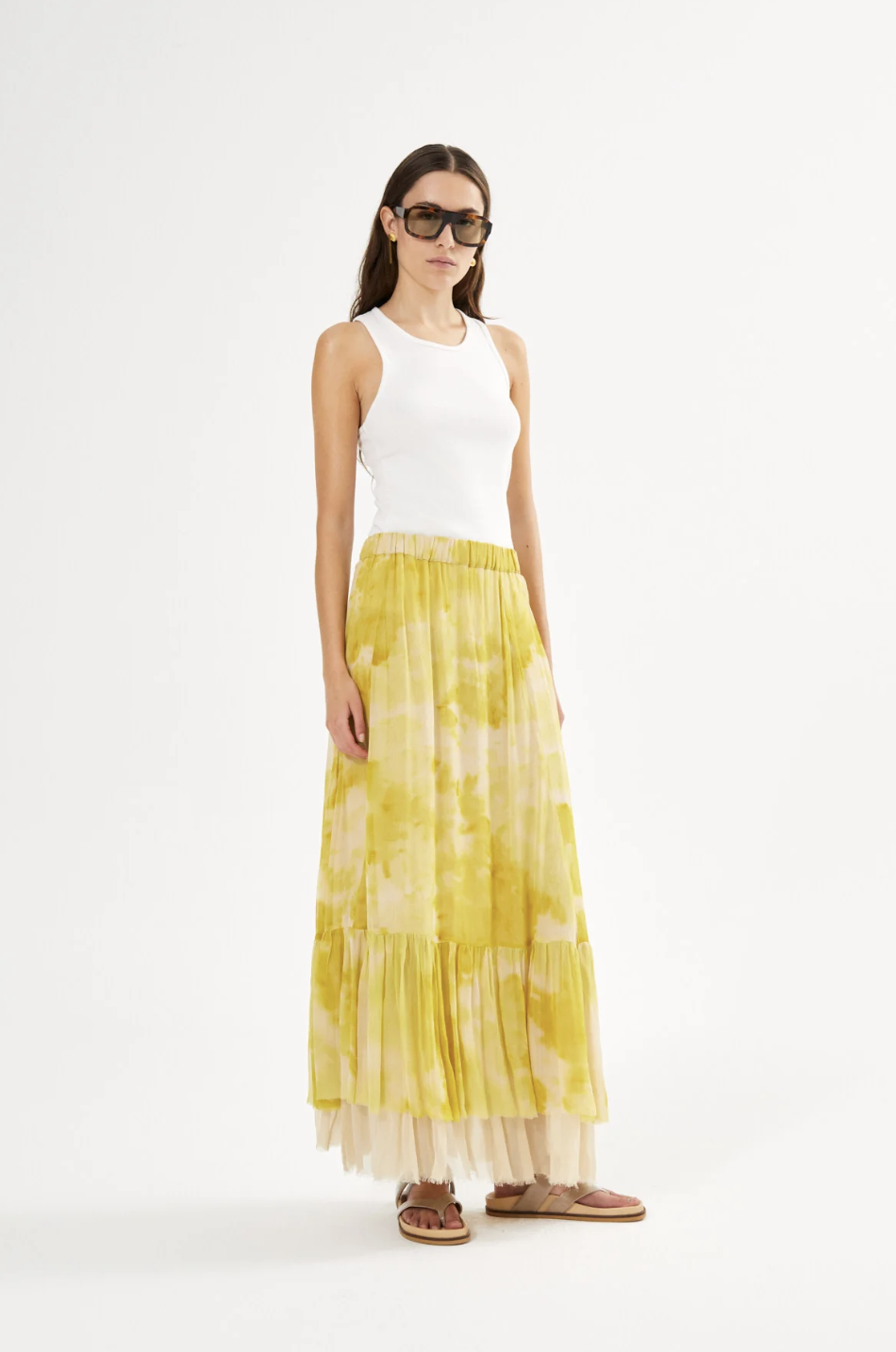 Fanni Fusion Skirt - Lemon Combo