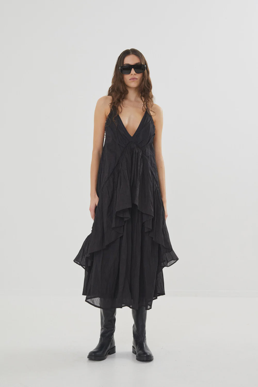 Shakira Multi Layer Dress Black