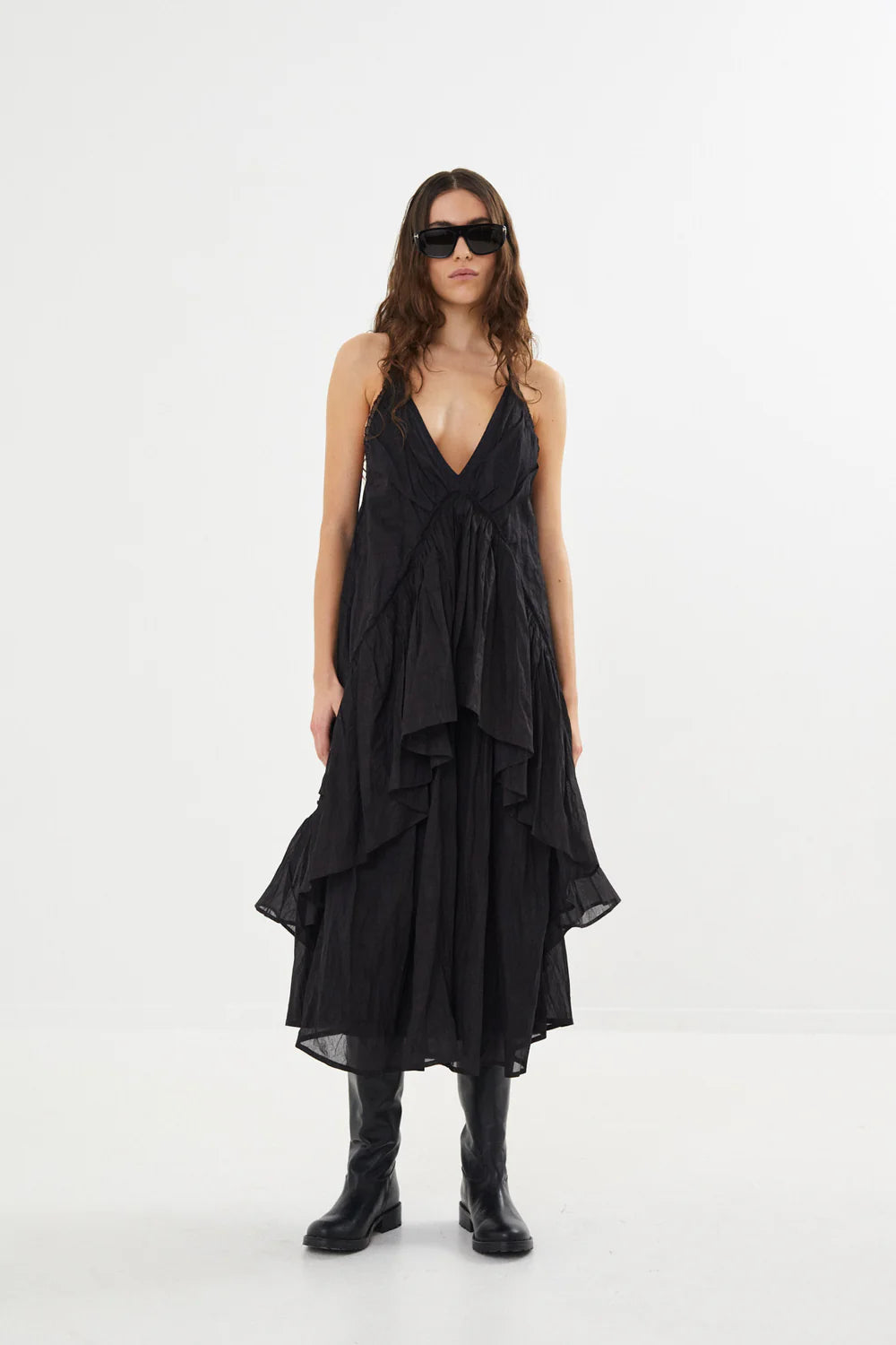 Shakira Multi Layer Dress Black