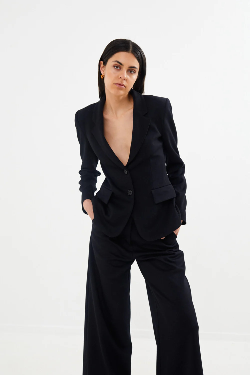 Zoe Pants - Black Navy Combo