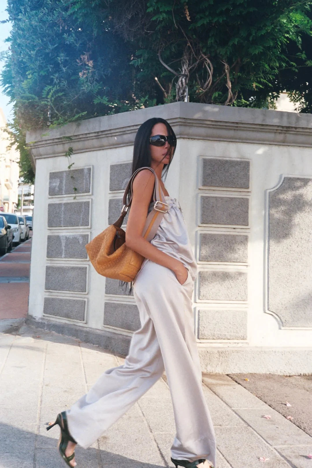 Paris Techno Drape Bustier - Oyster