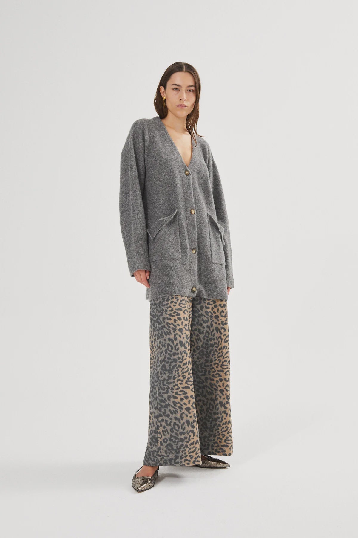 Inja Wide Leg Pant - Leopard