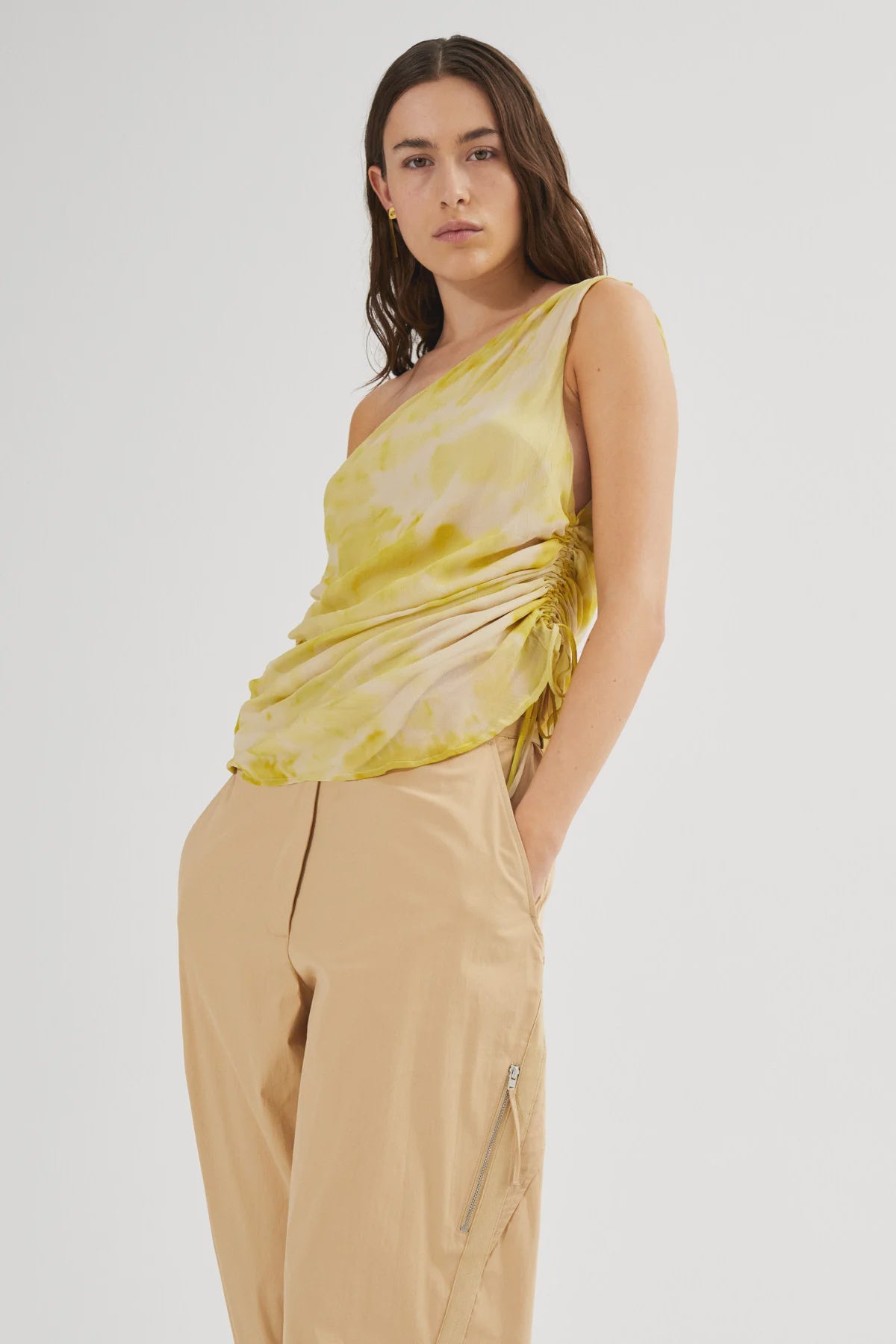 Ginna Fusion Shoulder Top - Lemon Combo