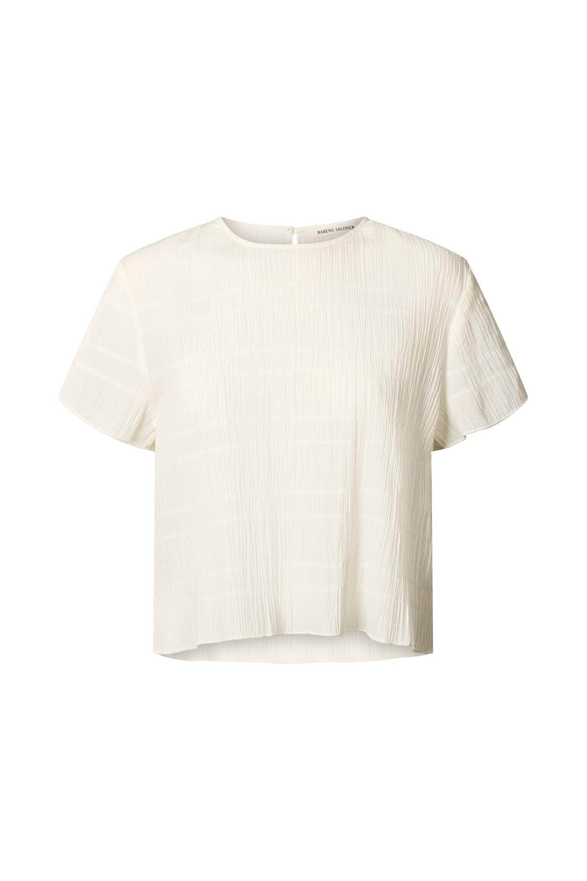Manar Smocking T-Shirt - Chalk