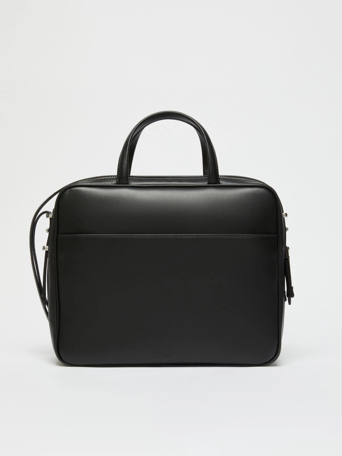 Girone Leather Satchel Bag Black