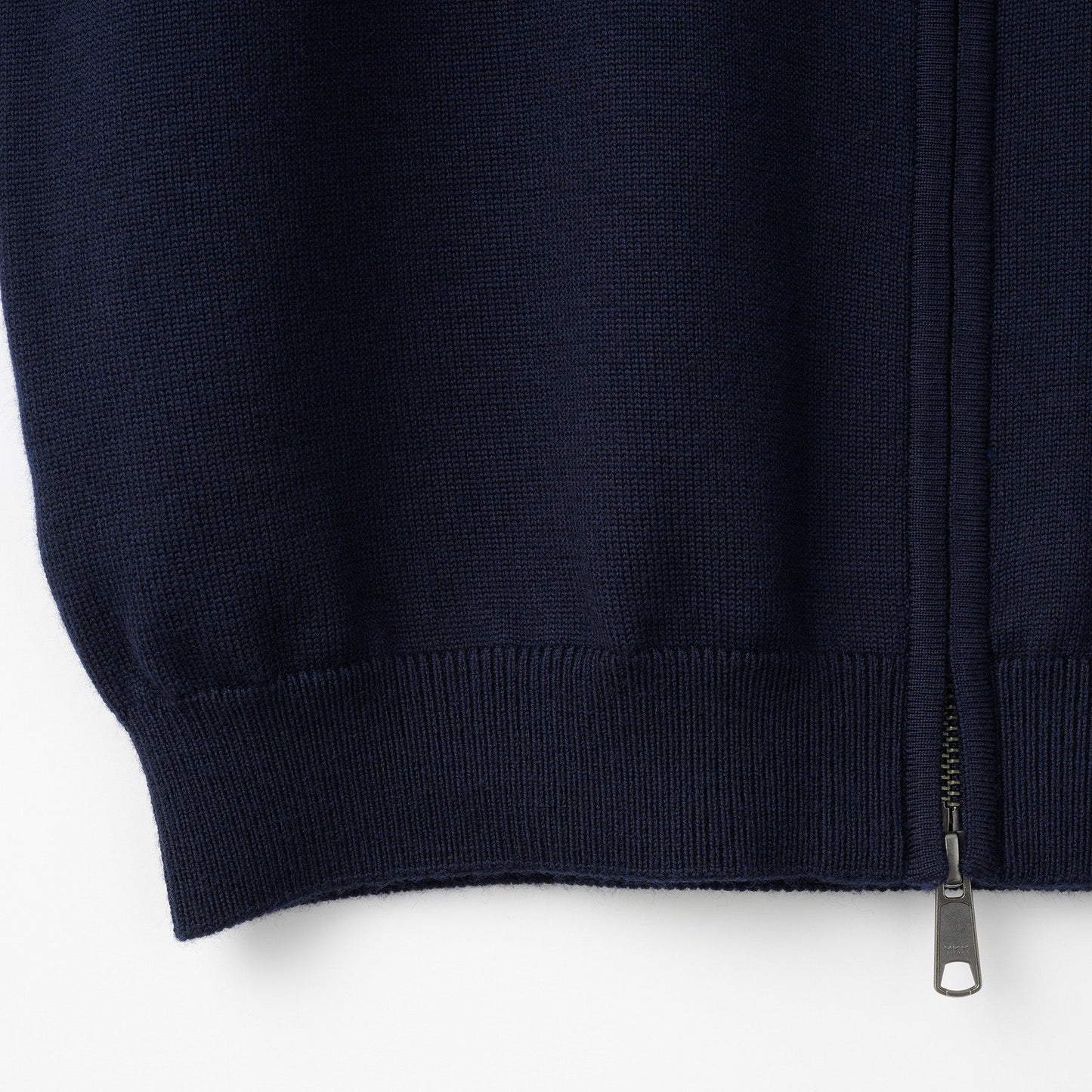 Navy Zip Through Cardigan