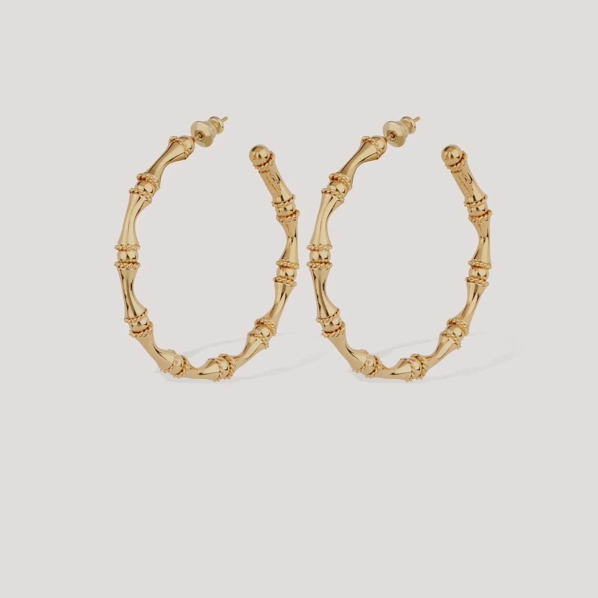 Bamboo Hoop Earrings