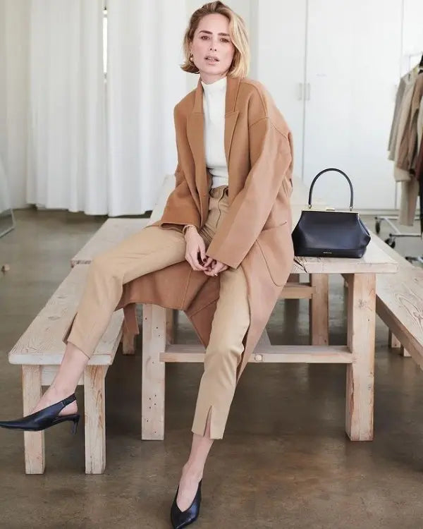 Dylan Coat - Camel Cashmere/Blend