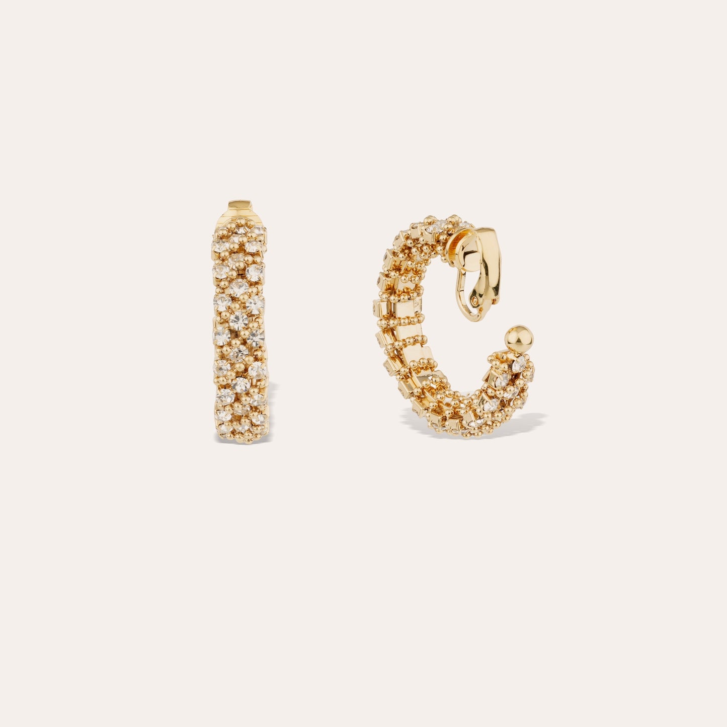 Izilda strass hoop earrings mini
