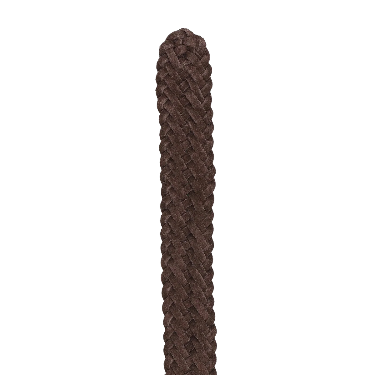 Brown Woven Suede Belt