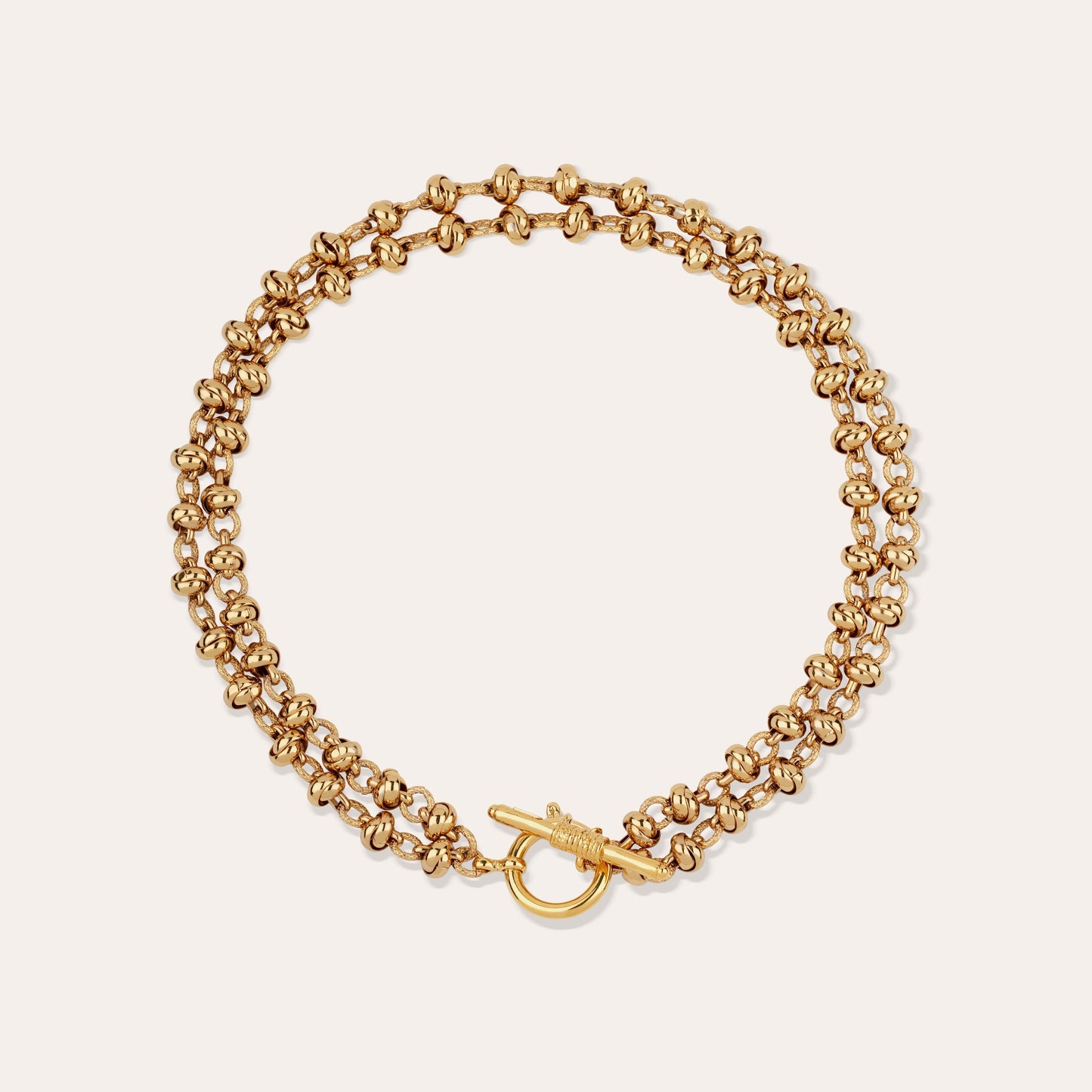 Atik chain double necklace