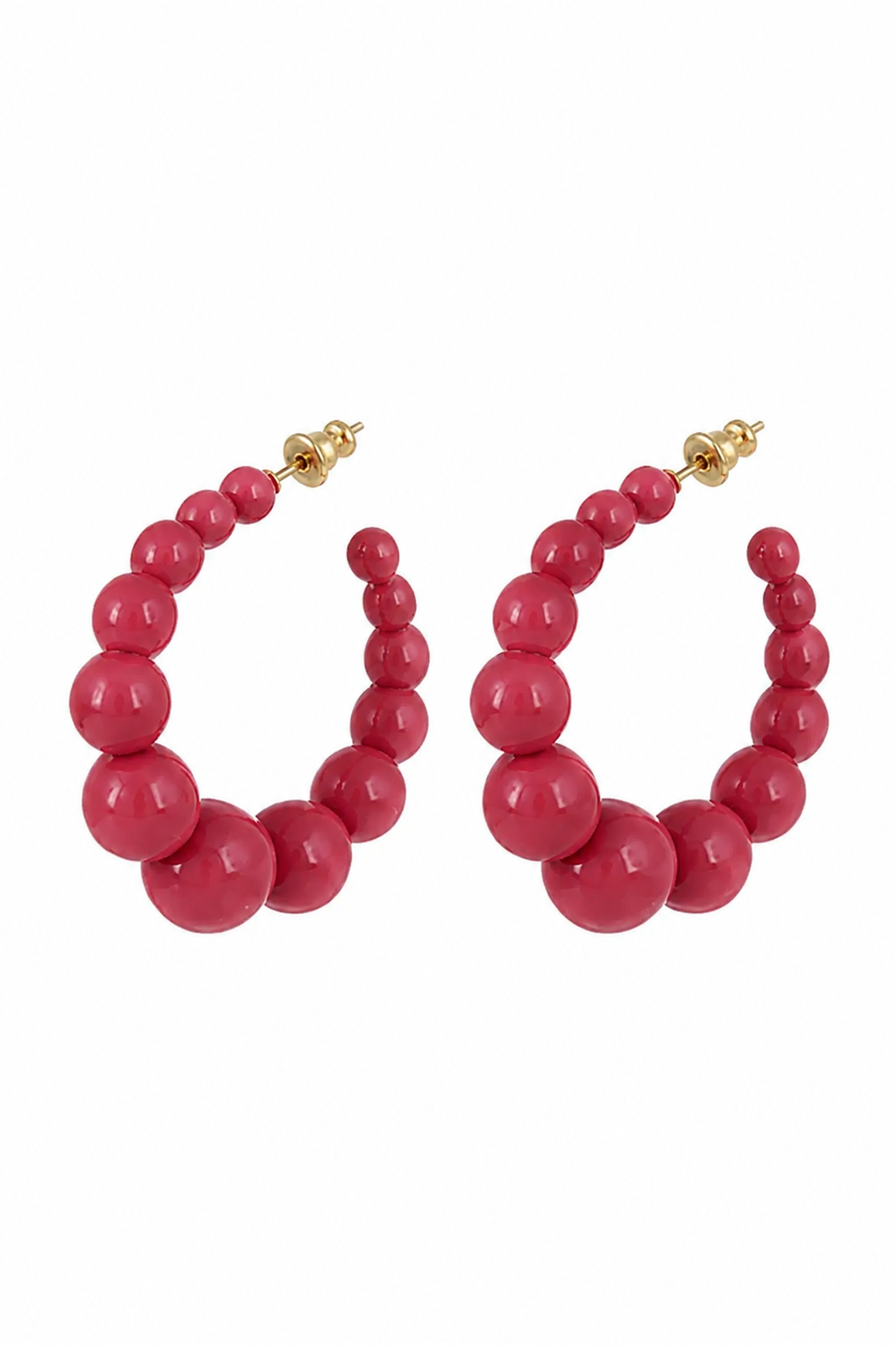 Andy Small Acetate Hoop Earrings