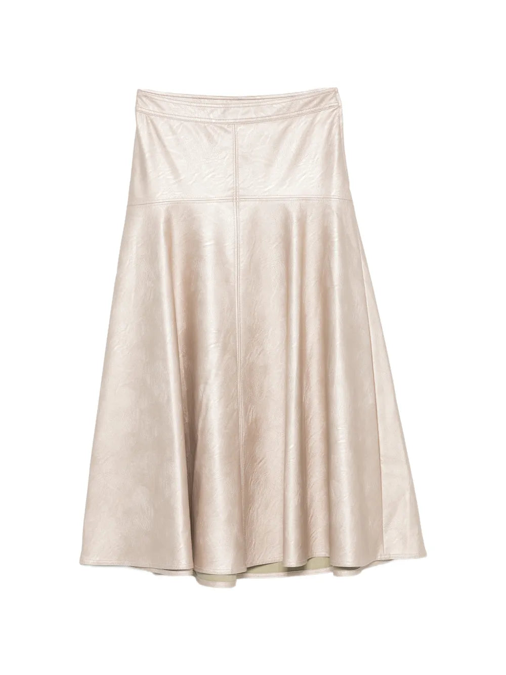 Eco Leather Midi Skirt