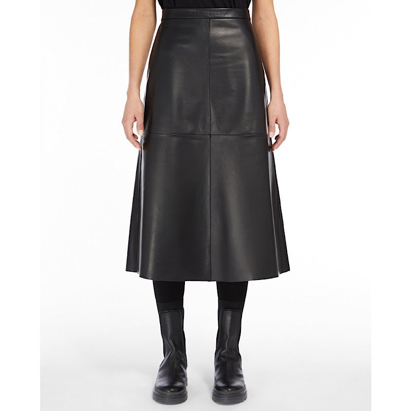 S Max Mara Gorizia Leather Skirt – rpmmelbourne