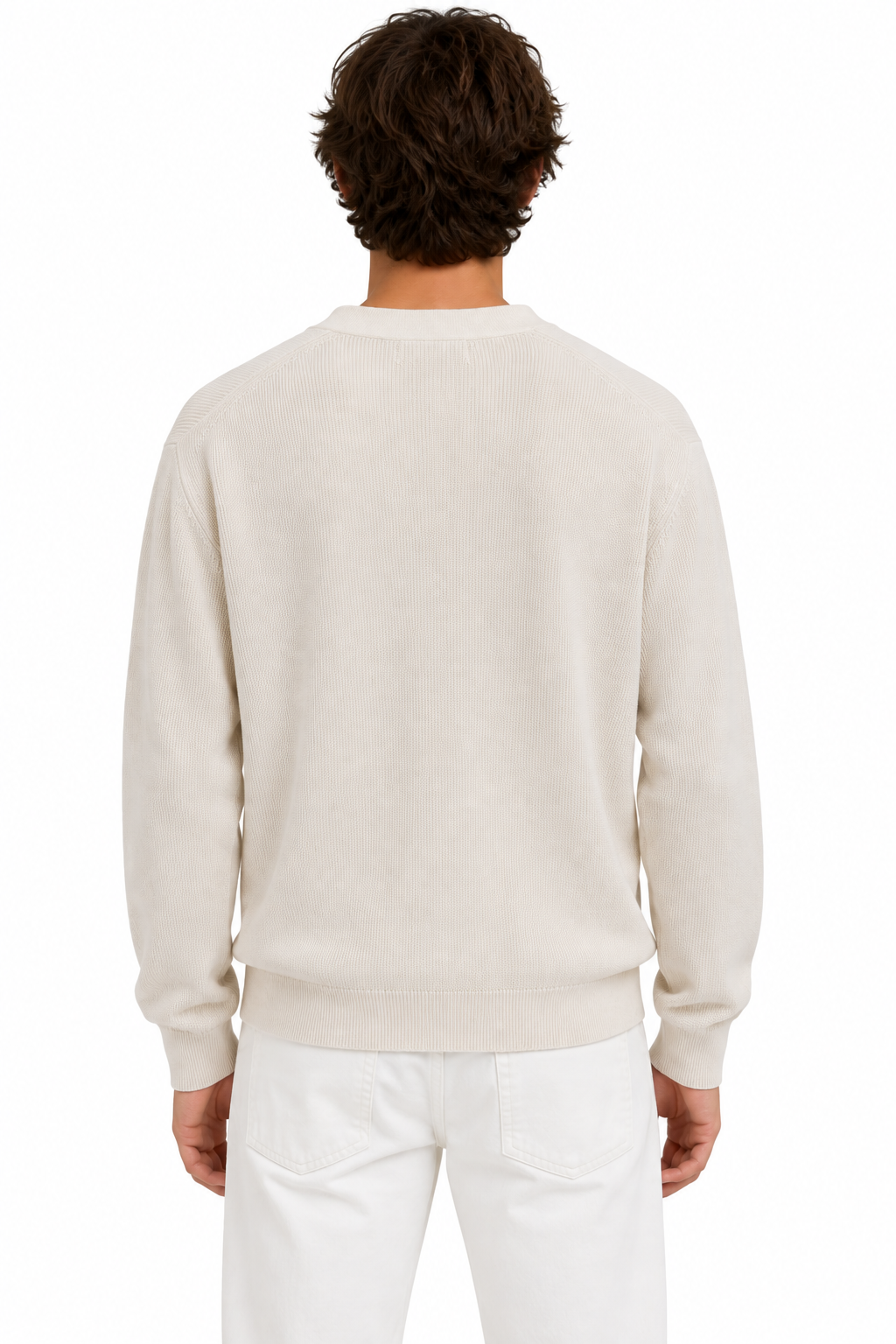 Gardeur Beige Rib Cardigan