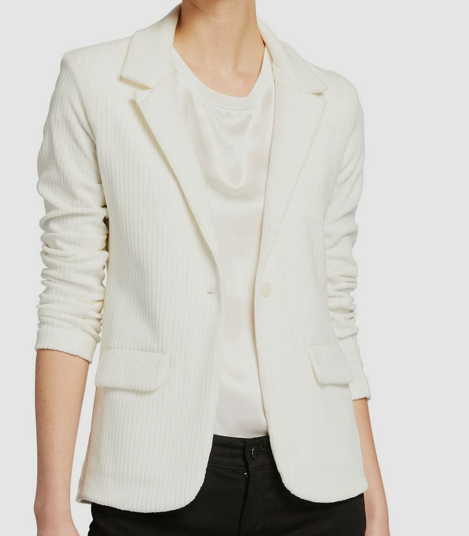 Ribbed Velvet Milk Jacket