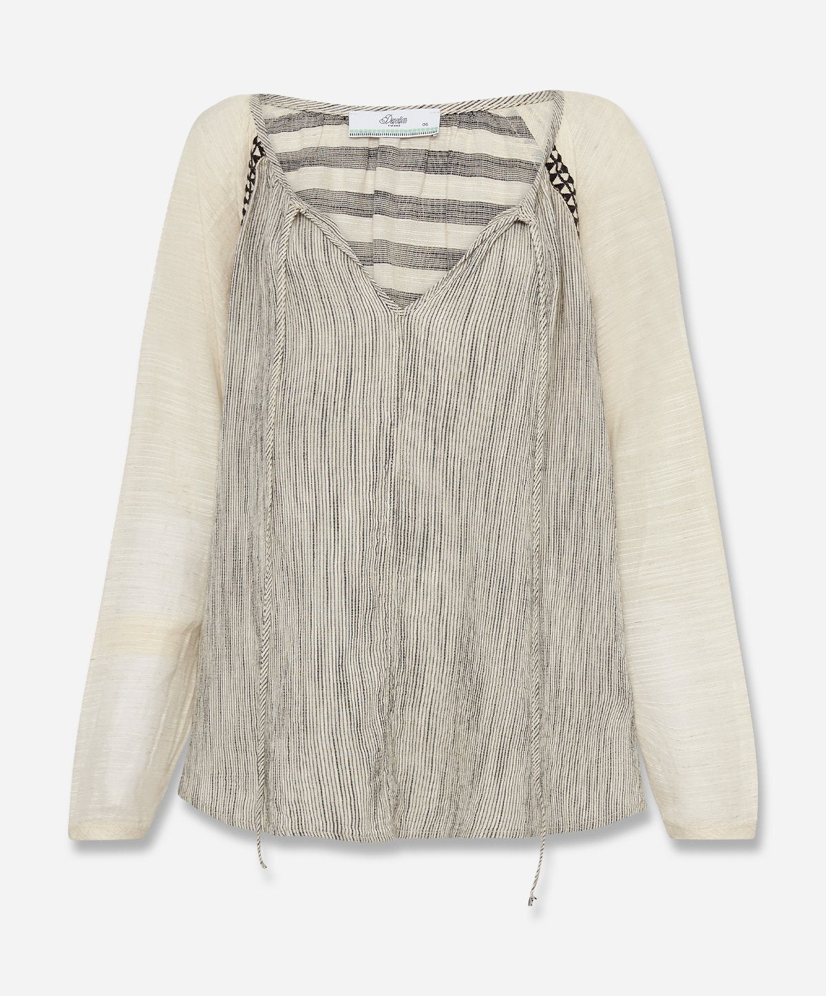 Striped Black/White Blouse - 0/S