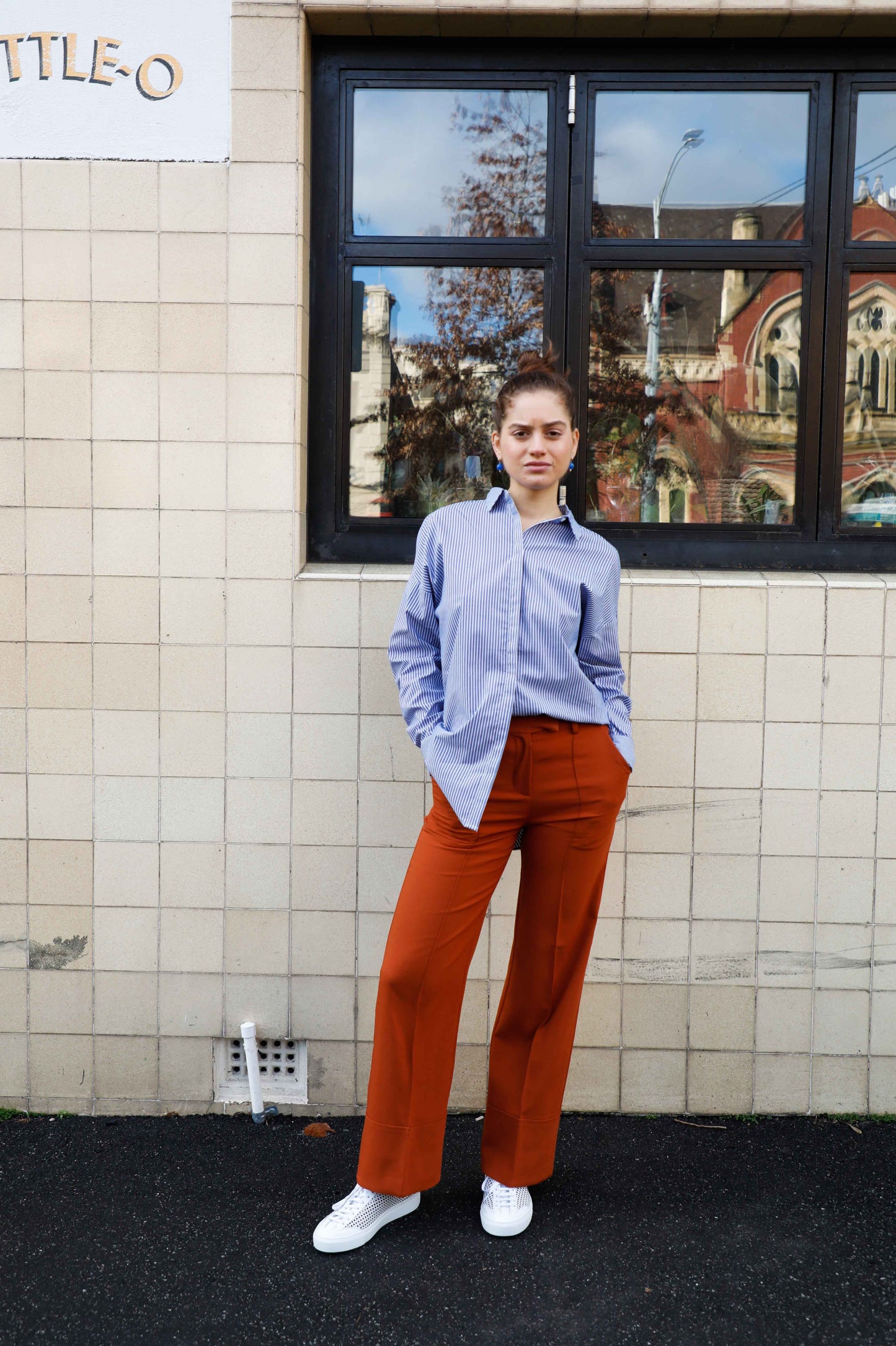 Kira Blue Stripe Shirt