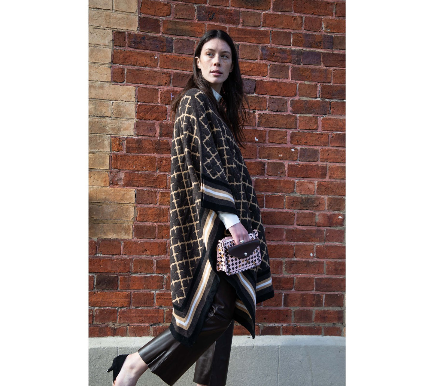 Elie Cross Body Chain Print Bag