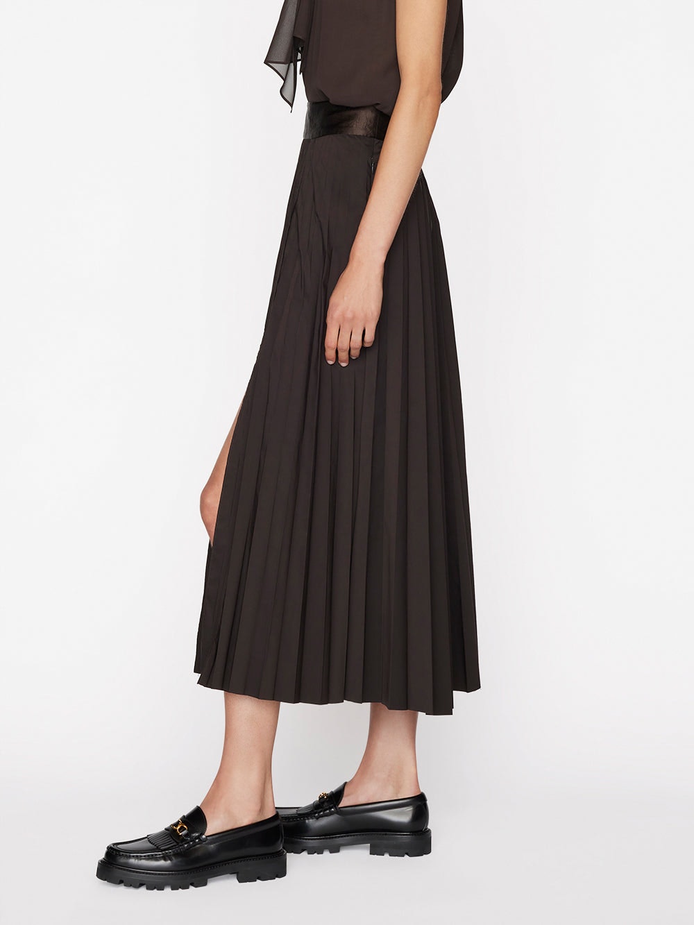 Pleated Wrap Skirt Americano