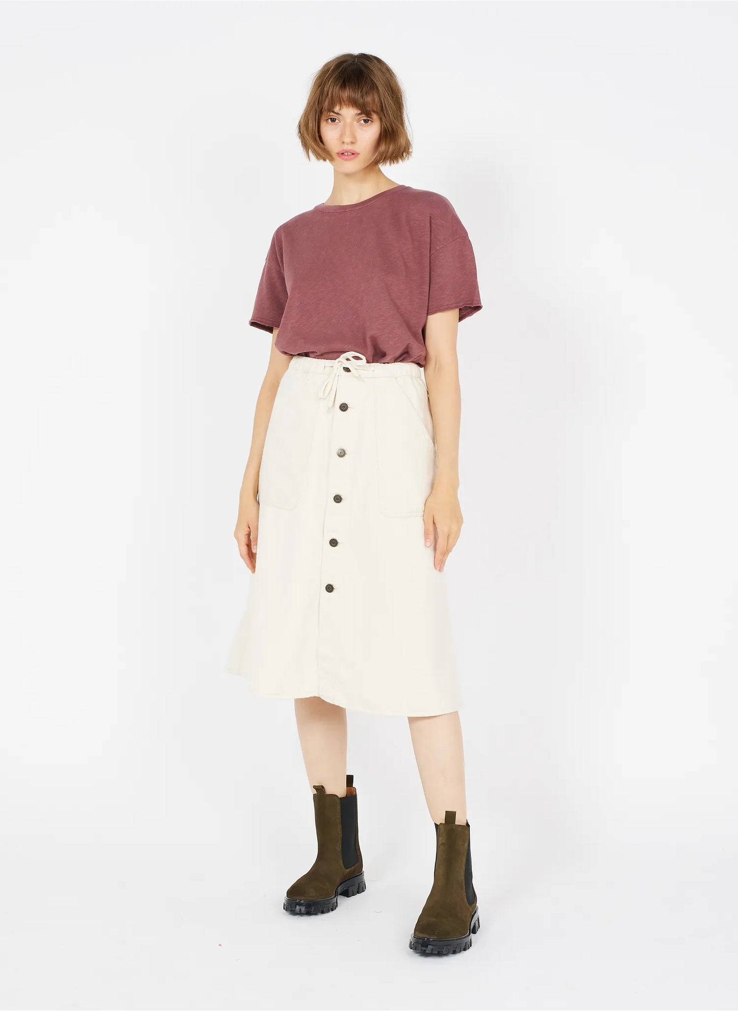 Sonoma Tee Shirt - Vintage Garnet