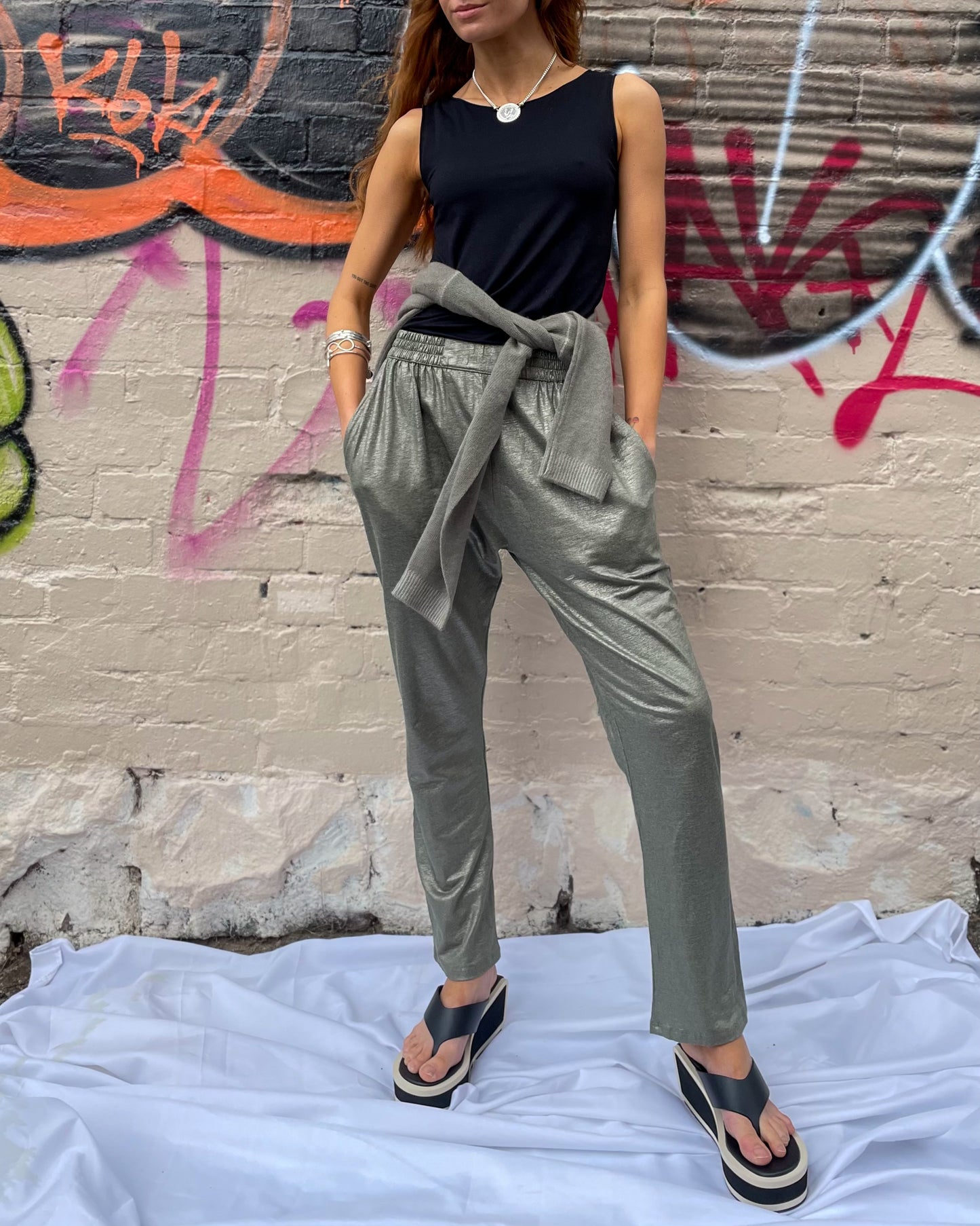 Lin Pants - Metal
