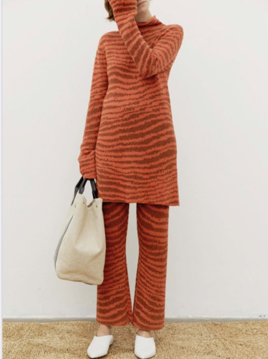 Elnora Dress Orange Gerbe