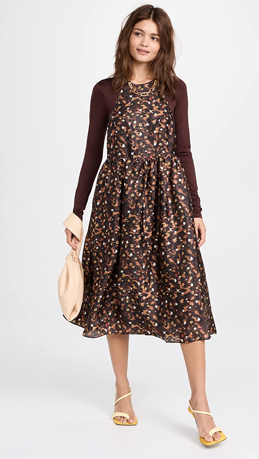 Adeva Dress Cheetah Garden