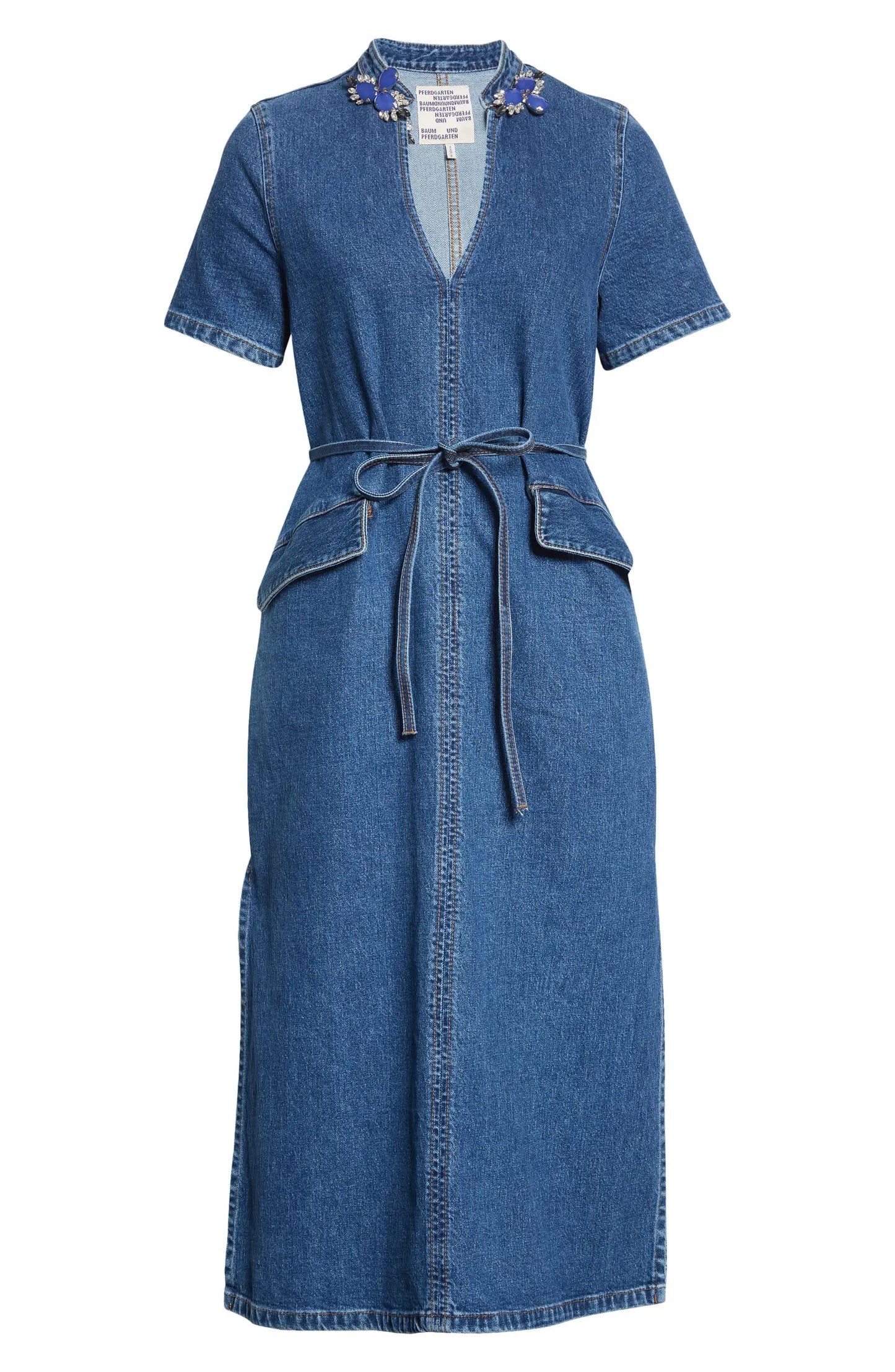 Amita Dress Washed Blue