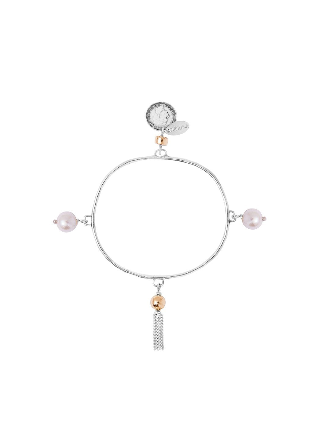 Four Seasons Bangle White Pearl