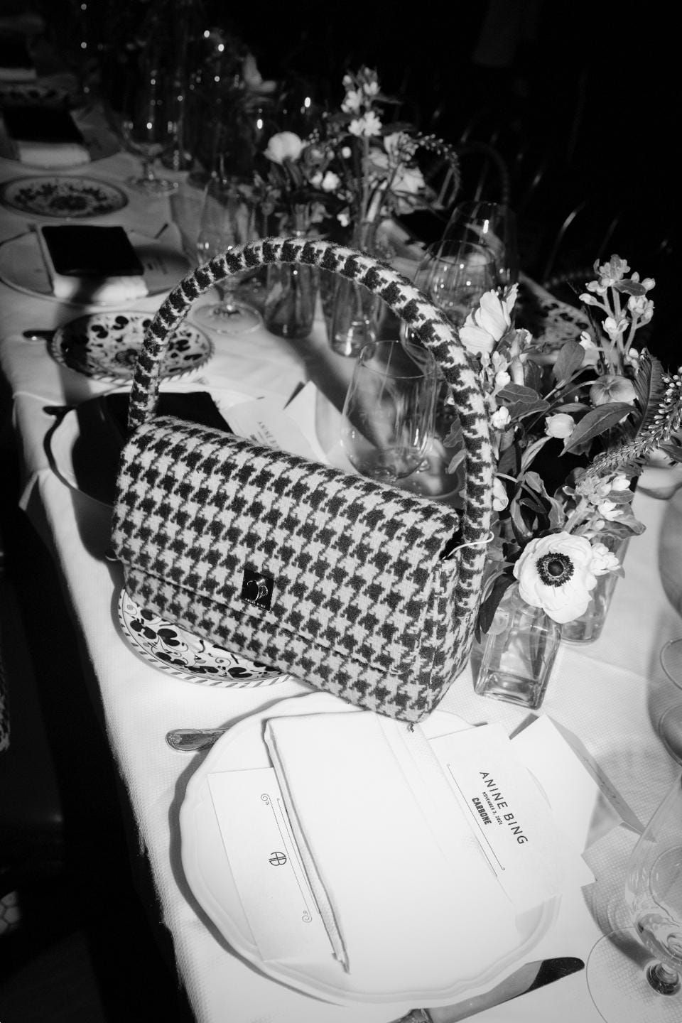 Nico Bag- Houndstooth