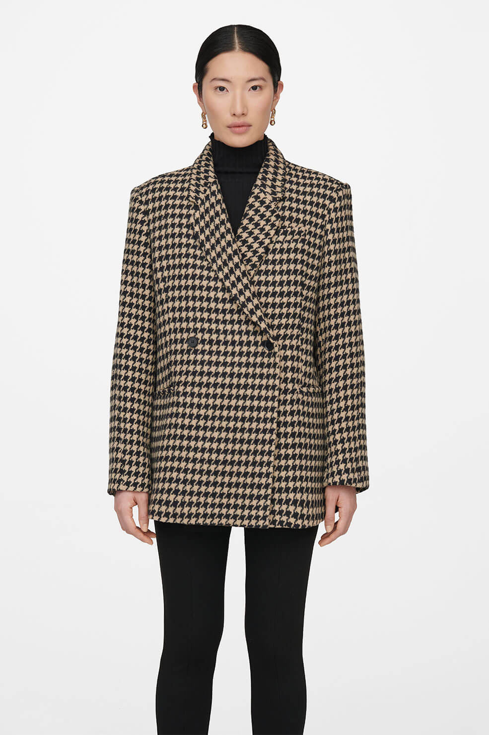 Kaia Blazer- Houndstooth