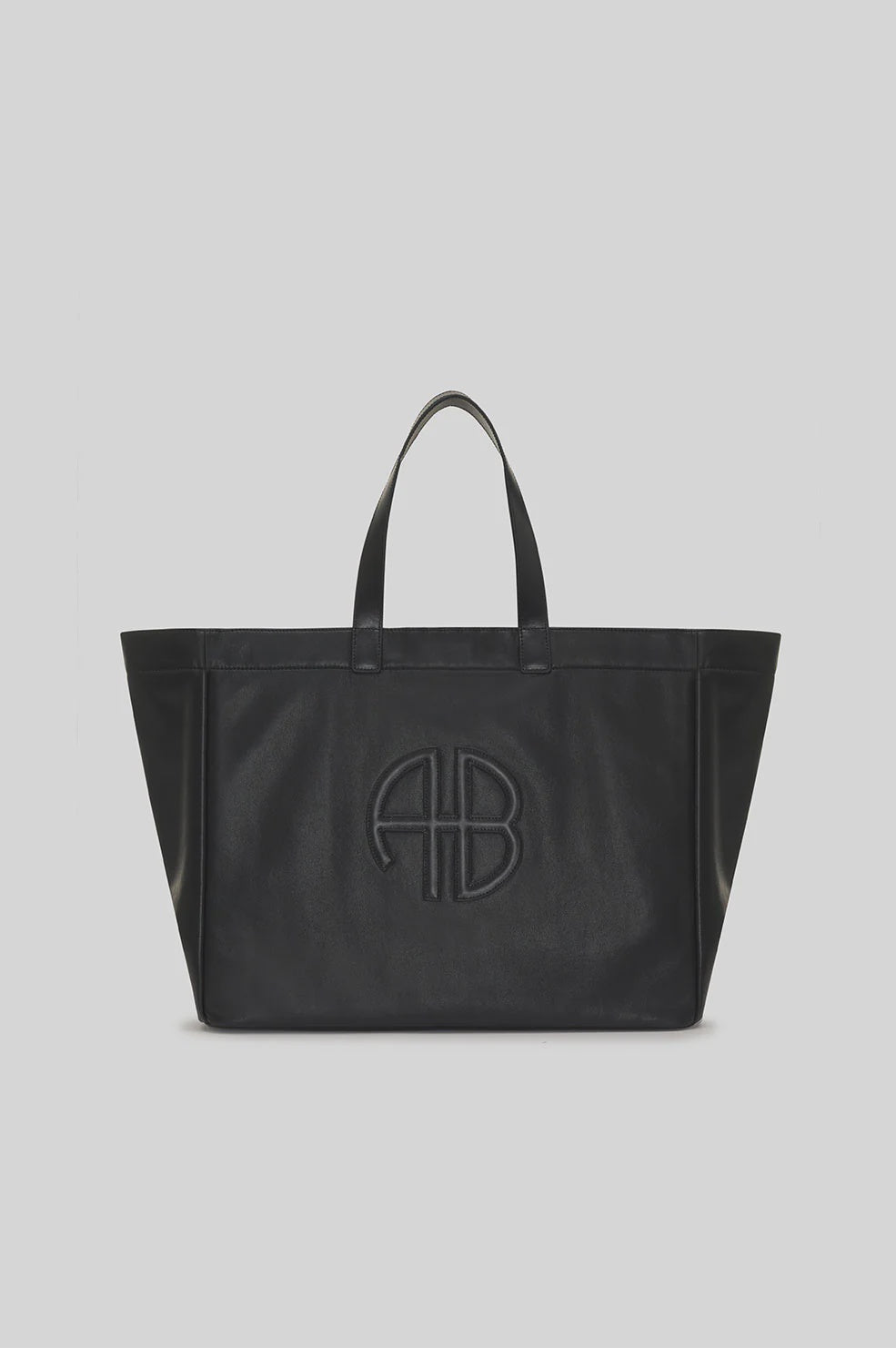 Large Rio Tote - Black Recycled Leather