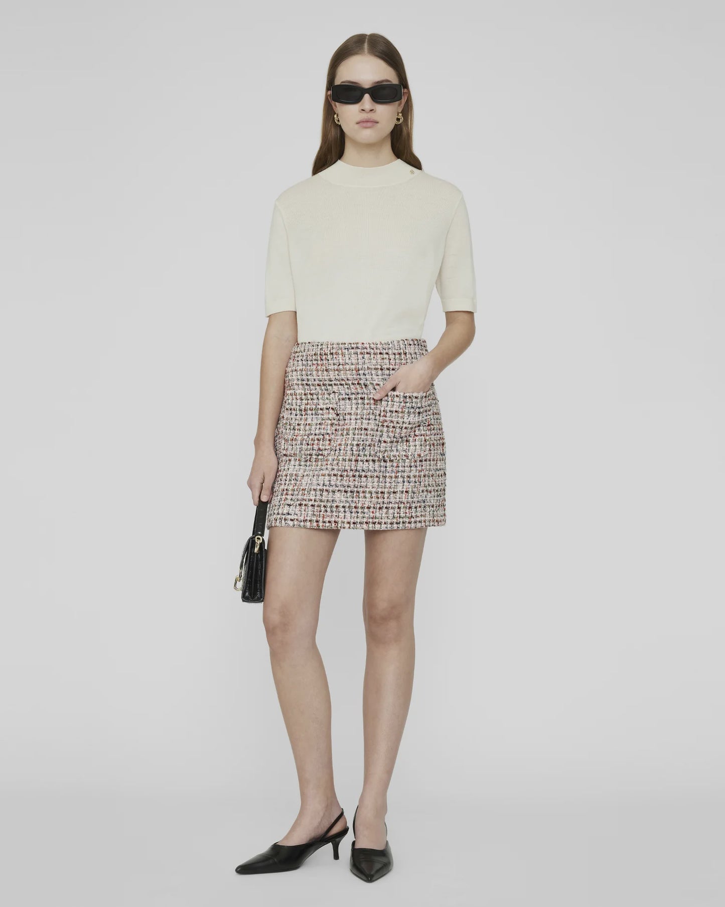 Adalynn Skirt - Lavender Tweed