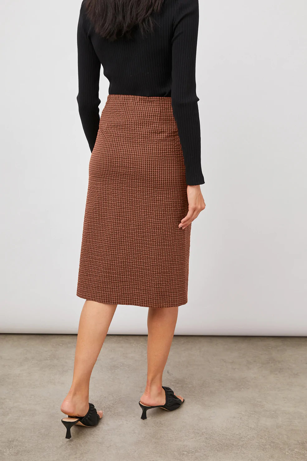 Luci Skirt -Russet Gingham
